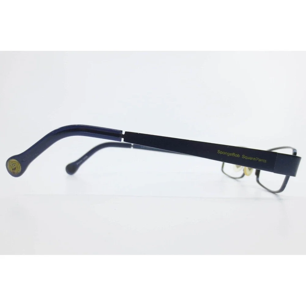 SpongeBob SquarePants Eyeglasses Bay Pirate BLU 125 Blue Rectangle Metal Frames